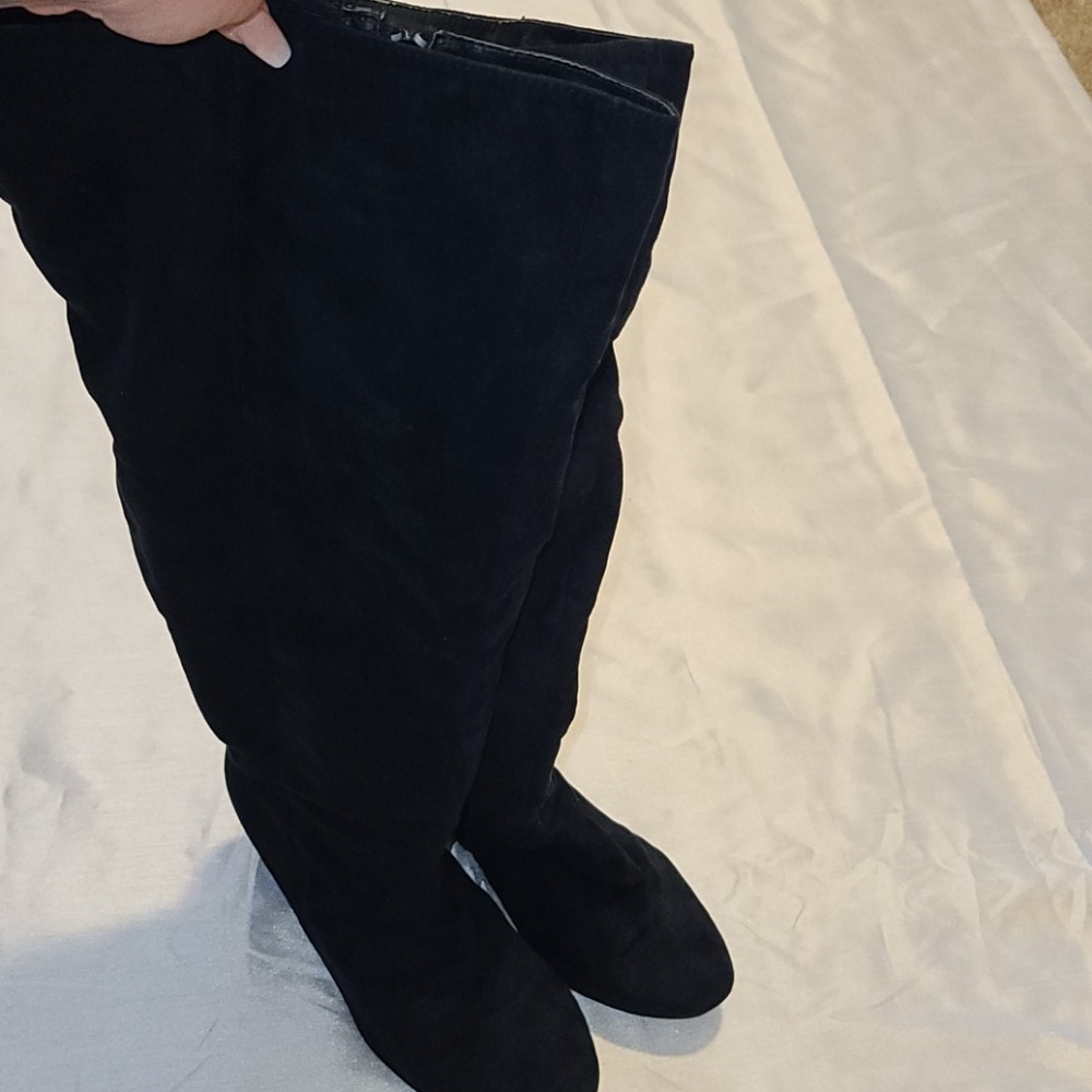 Torrid over the knee wedge boot